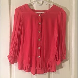 Pink/ coral blouse
